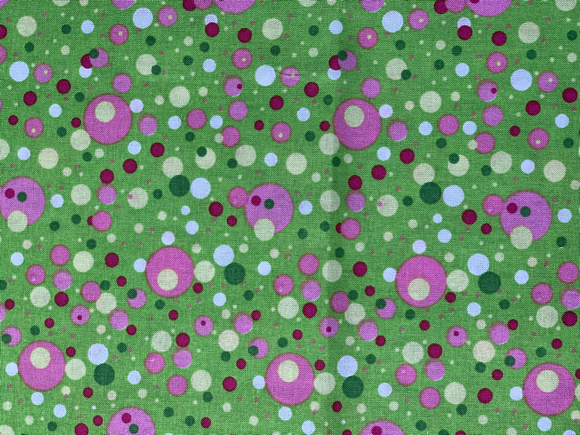 Dot Circles Green Pink